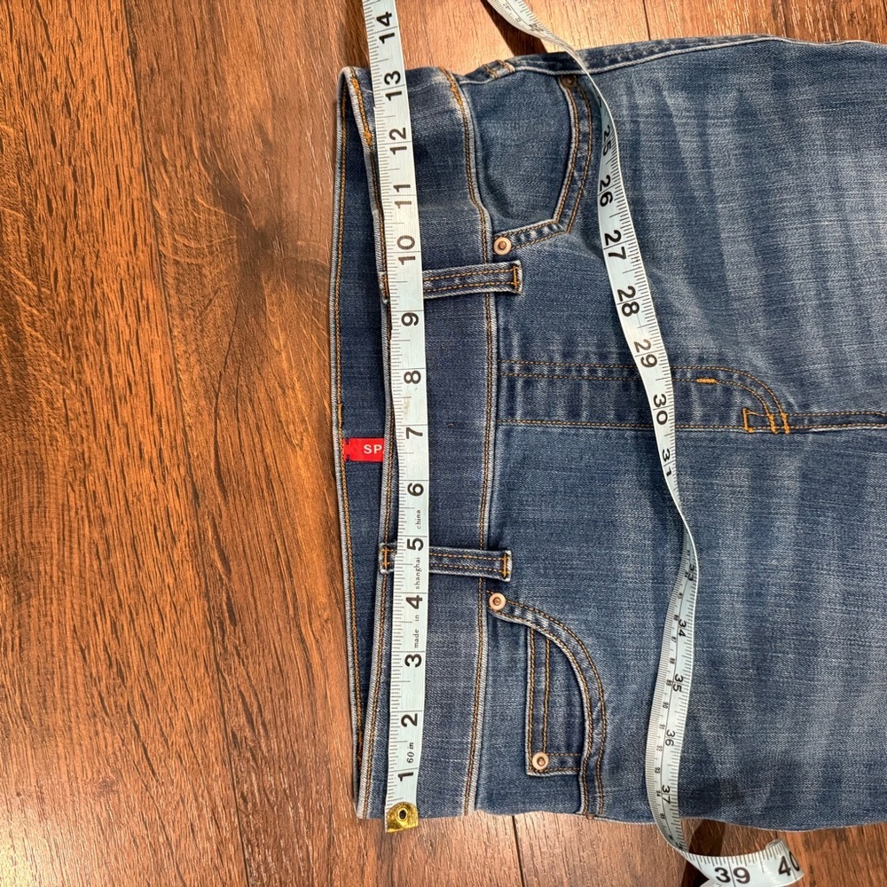 Spanx High Rise Flare Jeans S Tall Tummy Control Denim Pull Up Pants Light Wash - Picture 6 of 7